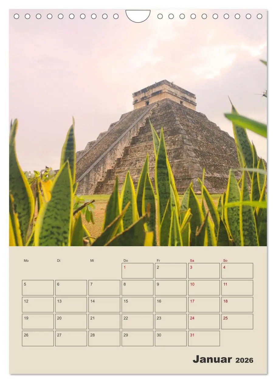 Bild: 9783516345025 | Mexiko Yucatán Terminplaner (Wandkalender 2026 DIN A4 hoch),...