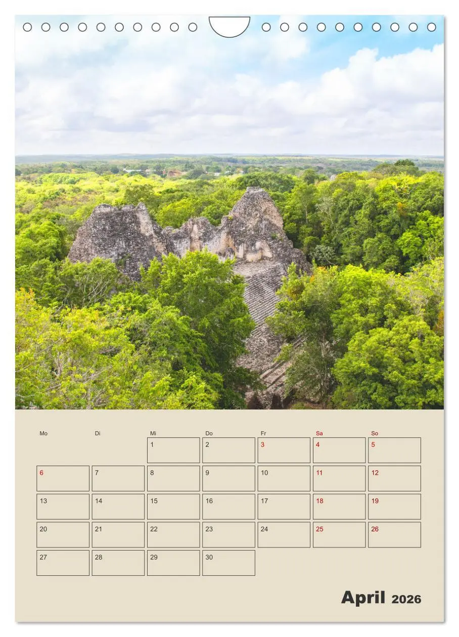 Bild: 9783516345025 | Mexiko Yucatán Terminplaner (Wandkalender 2026 DIN A4 hoch),...