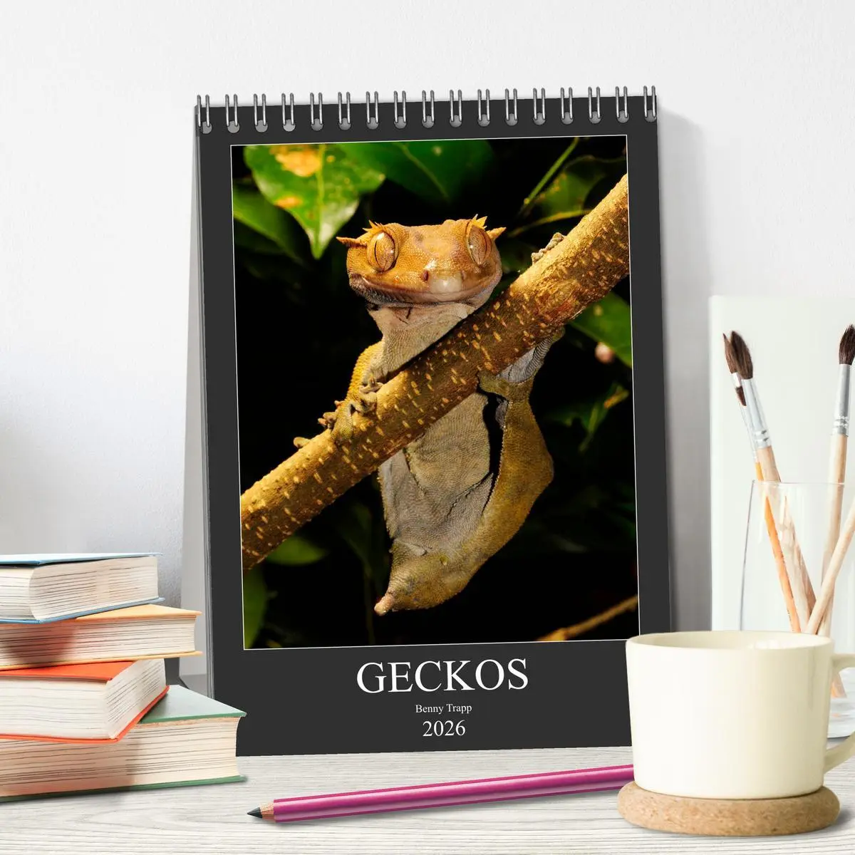 Bild: 9783516415025 | GECKOS (Tischkalender 2026 DIN A5 hoch), CALVENDO Monatskalender