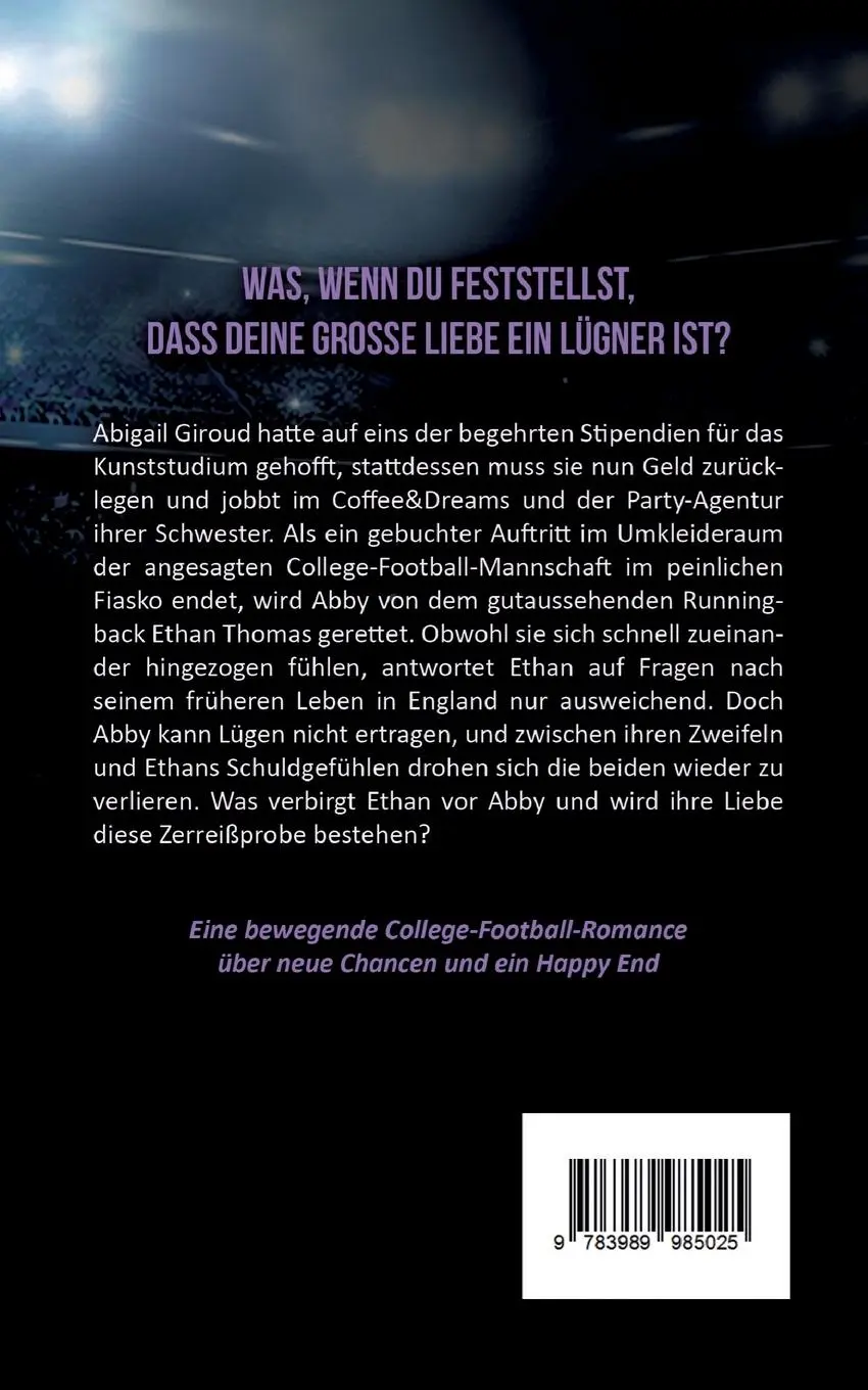 Rückseite: 9783989985025 | Fair Catch | Eine College Football Sports Romance | Amy Olsen | Buch