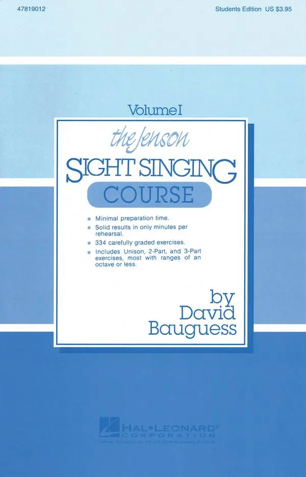 Cover: 9780931205125 | The Jenson Sight Singing Course (Vol. I) | David Bauguess | Buch