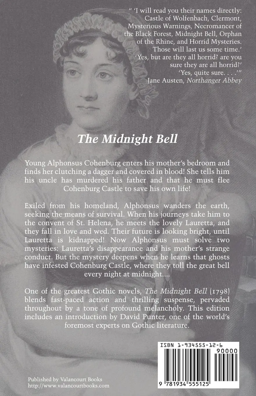 Rückseite: 9781934555125 | The Midnight Bell (Jane Austen Northanger Abbey Horrid Novels) | Buch