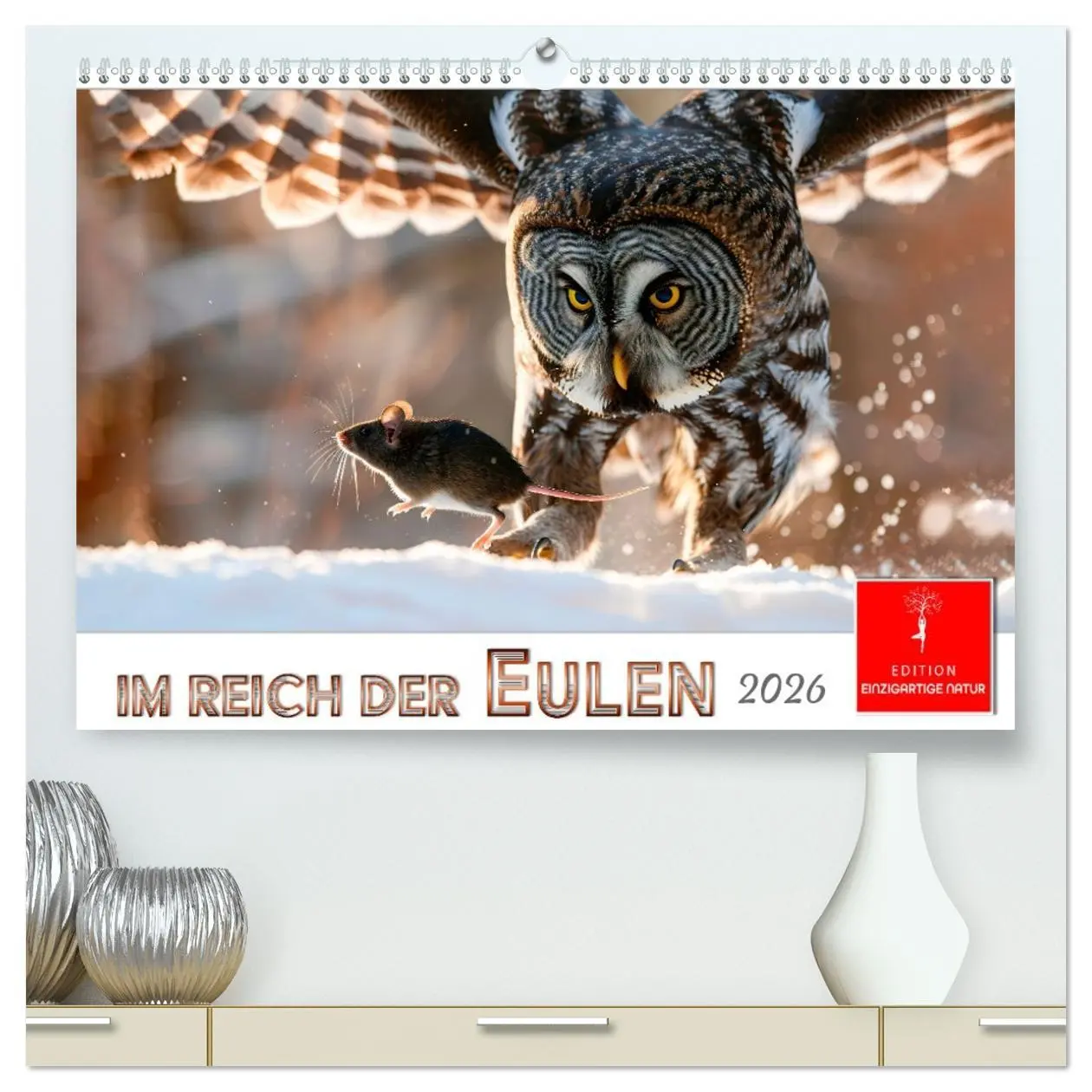 Cover: 9783457315125 | Im Reich der Eulen (hochwertiger Premium Wandkalender 2026 DIN A2...