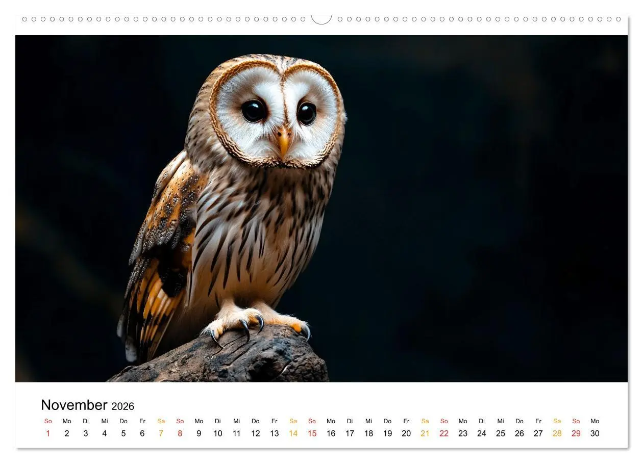 Bild: 9783457315125 | Im Reich der Eulen (hochwertiger Premium Wandkalender 2026 DIN A2...