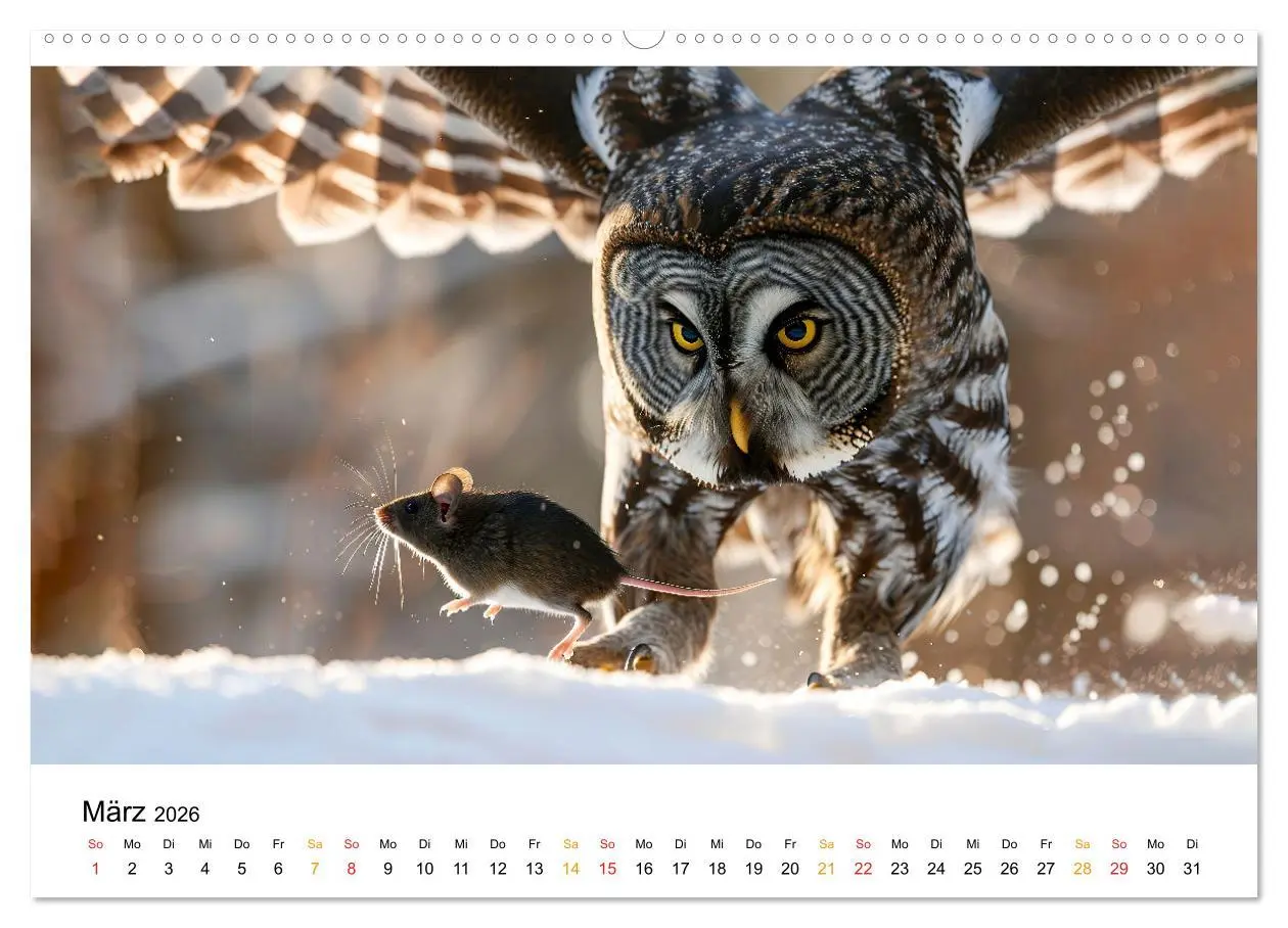 Bild: 9783457315125 | Im Reich der Eulen (hochwertiger Premium Wandkalender 2026 DIN A2...