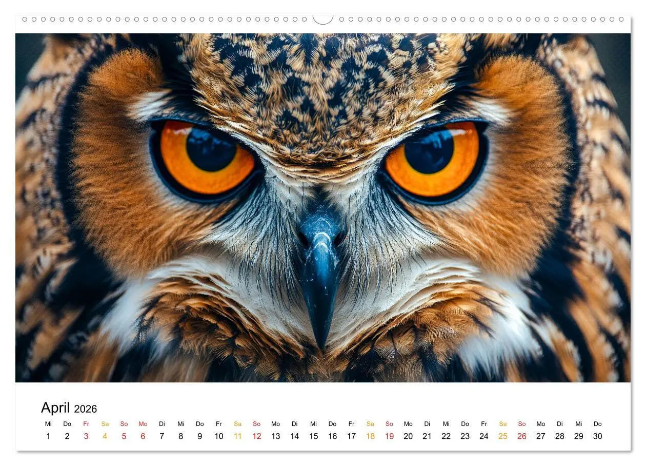 Bild: 9783457315125 | Im Reich der Eulen (hochwertiger Premium Wandkalender 2026 DIN A2...