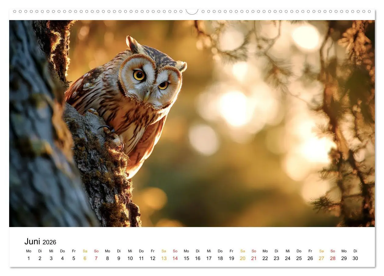 Bild: 9783457315125 | Im Reich der Eulen (hochwertiger Premium Wandkalender 2026 DIN A2...