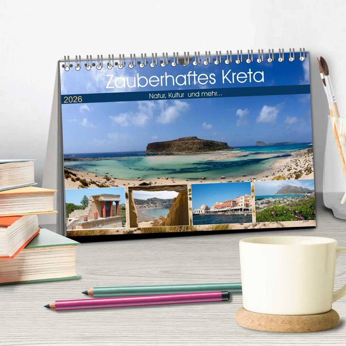 Bild: 9783457865125 | Zauberhaftes Kreta (Tischkalender 2026 DIN A5 quer), CALVENDO...