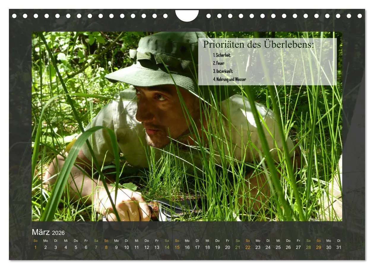 Bild: 9783457935125 | Outdoor-Survival-Kalender (Wandkalender 2026 DIN A4 quer), CALVENDO...