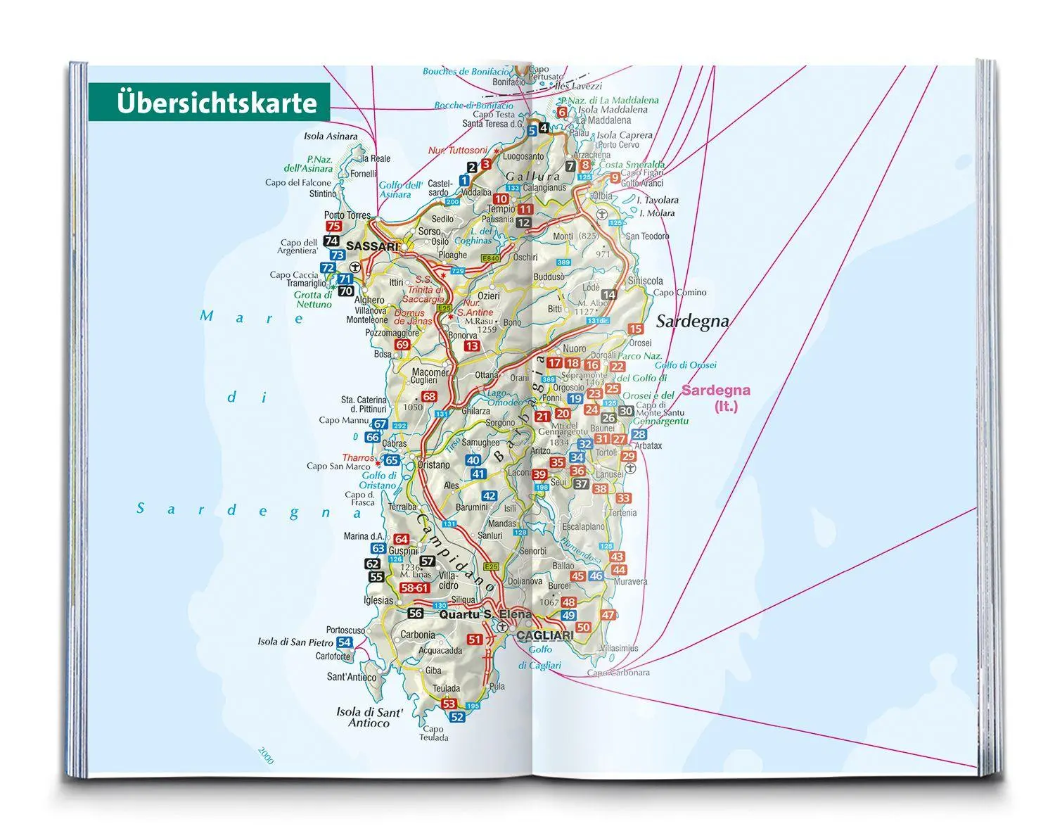 Bild: 9783991545125 | KOMPASS Wanderführer Sardinien, 75 Touren mit Extra-Tourenkarte | Buch