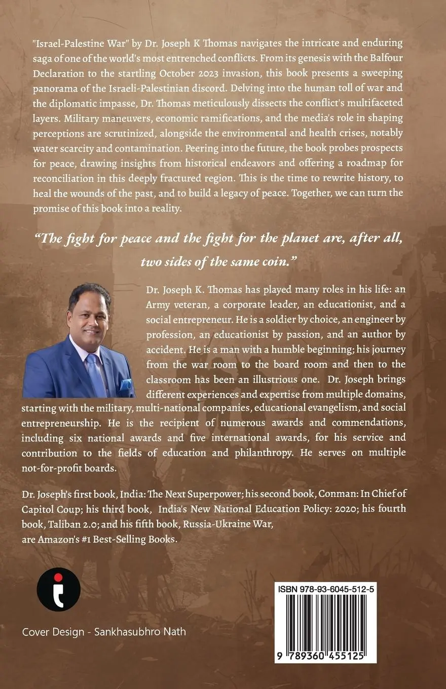 Rückseite: 9789360455125 | Israel - Palestine War | Give Peace a Chance | Joseph K Thomas | Buch