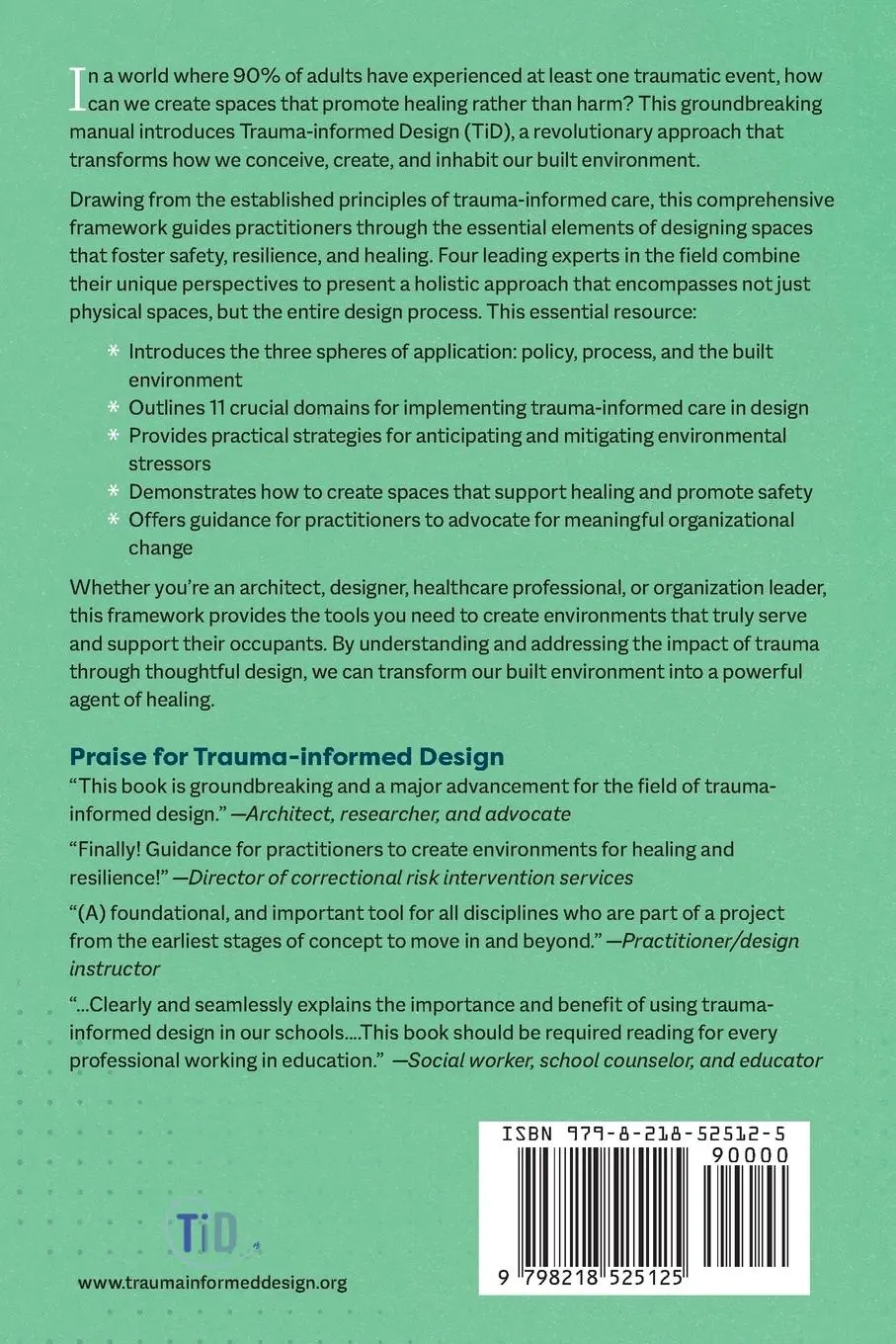 Rückseite: 9798218525125 | Trauma-informed Design | Christine A Cowart (u. a.) | Taschenbuch