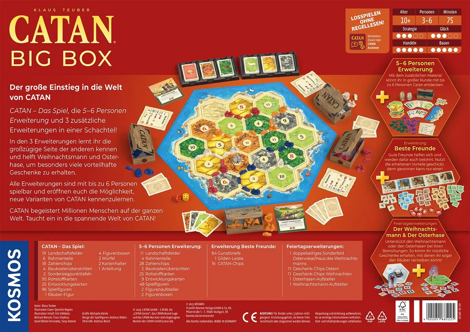 Bild: 4002051685225 | Catan Big Box 2025 | Spiel | Klaus Teuber | Spiel | 685225 | Deutsch