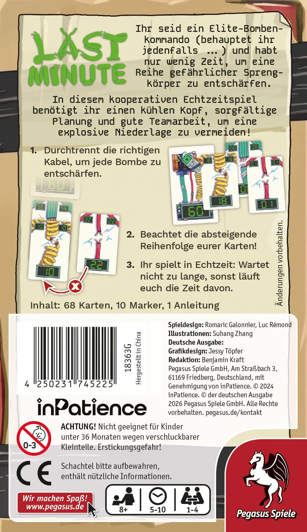 Bild: 4250231745225 | Last Minute | Spiel | 18363G | Deutsch | 2026 | Pegasus Spiele GmbH