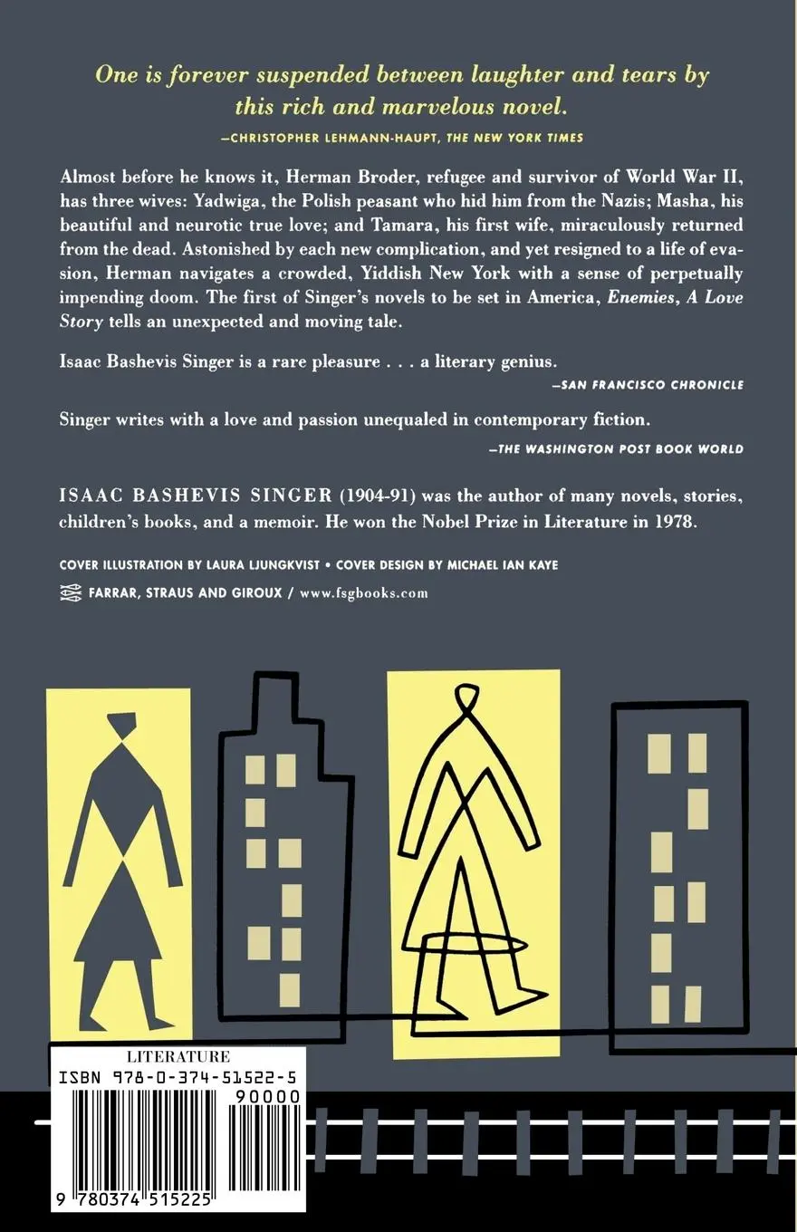Rückseite: 9780374515225 | Enemies, a Love Story | Isaac Bashevis Singer | Taschenbuch | Englisch