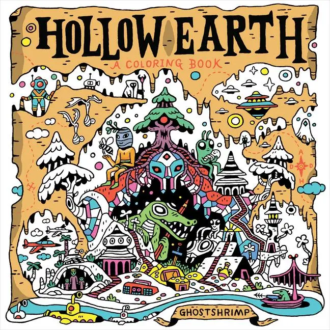 Cover: 9780593855225 | Hollow Earth | A Coloring Book | Ghostshrimp | Taschenbuch | Englisch