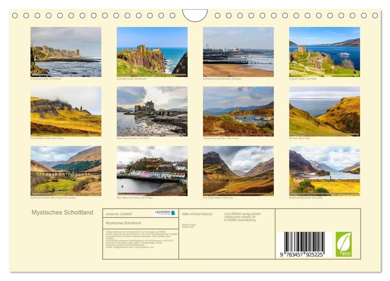 Bild: 9783457925225 | Mystisches Schottland (Wandkalender 2026 DIN A4 quer), CALVENDO...