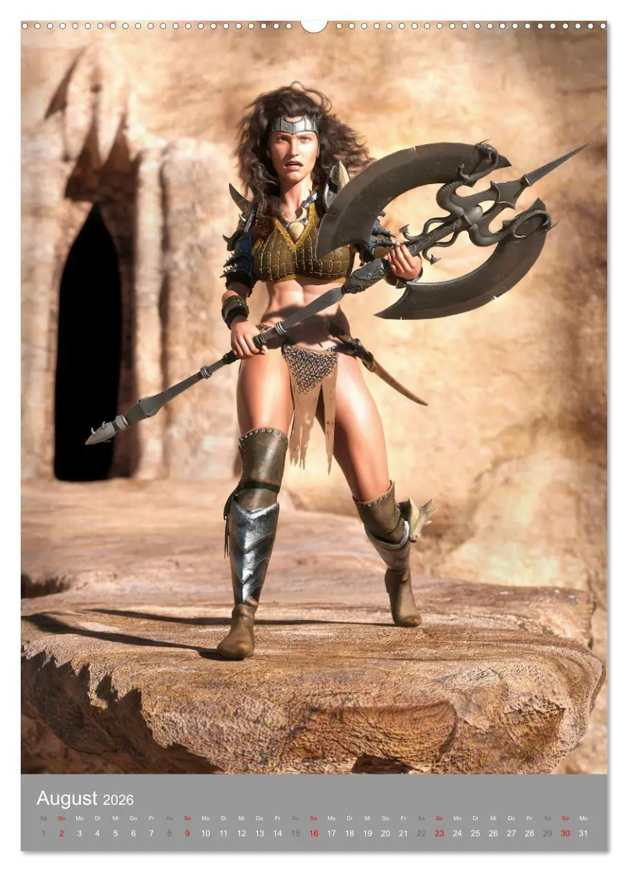 Bild: 9783516325225 | Fantasy Kriegerinnen (hochwertiger Premium Wandkalender 2026 DIN A2...