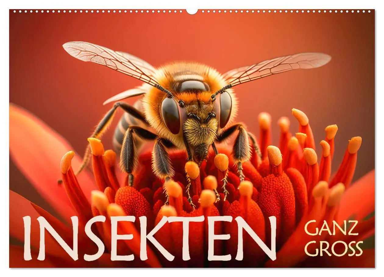Cover: 9783457535325 | Insekten ganz gross (Wandkalender 2026 DIN A2 quer), CALVENDO...
