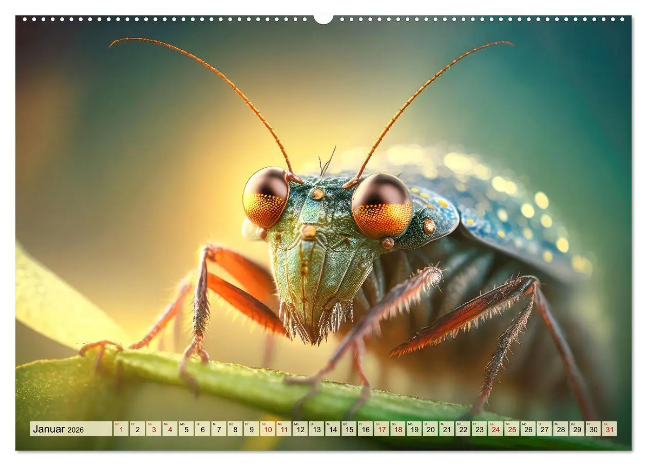 Bild: 9783457535325 | Insekten ganz gross (Wandkalender 2026 DIN A2 quer), CALVENDO...
