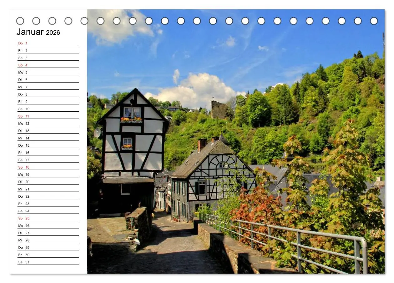 Bild: 9783516005325 | Eine Perle in der Eifel - Monschau (Tischkalender 2026 DIN A5...