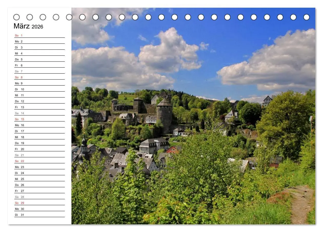 Bild: 9783516005325 | Eine Perle in der Eifel - Monschau (Tischkalender 2026 DIN A5...