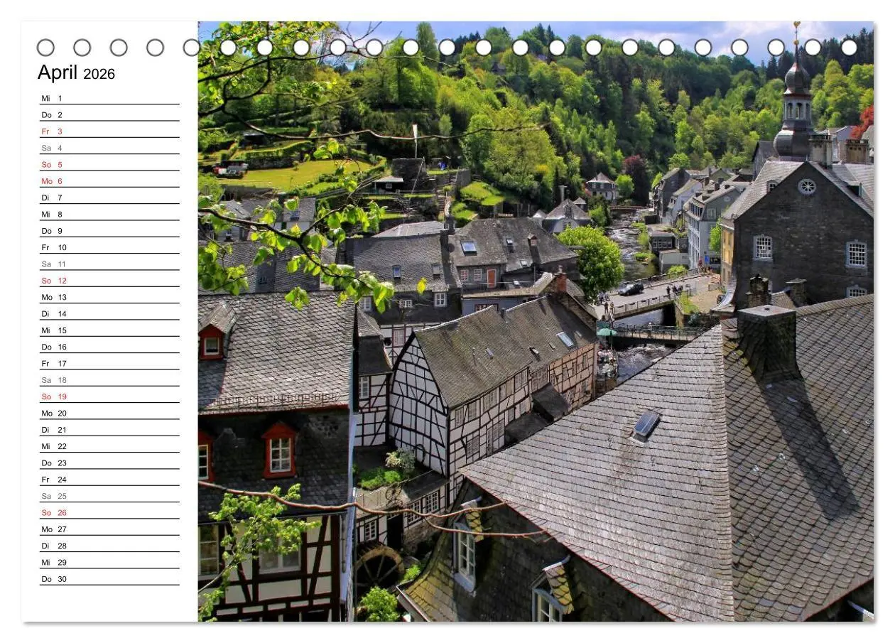 Bild: 9783516005325 | Eine Perle in der Eifel - Monschau (Tischkalender 2026 DIN A5...