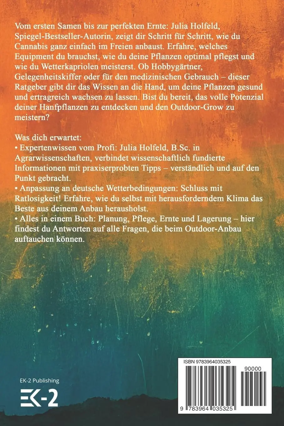 Rückseite: 9783964035325 | Outdoor Cannabis anbauen | Julia Holfeld | Taschenbuch | 166 S. | 2025