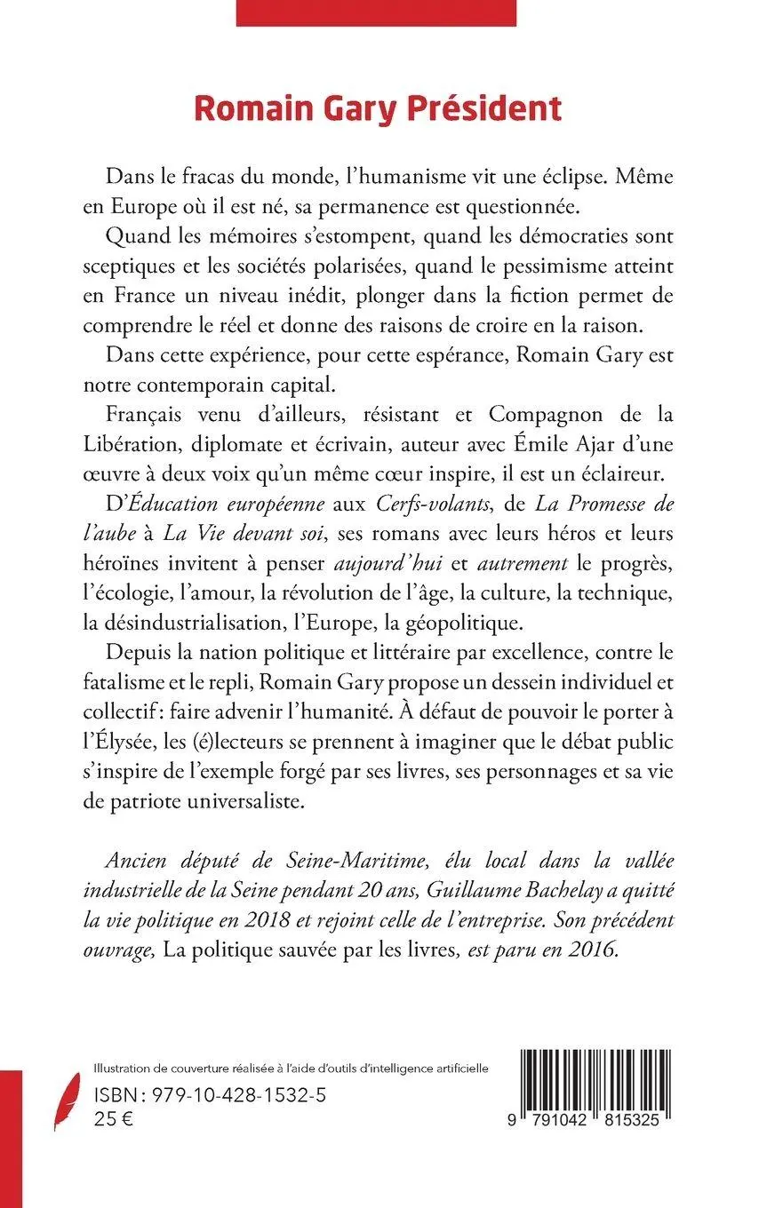 Rückseite: 9791042815325 | Romain Gary Président | Guillaume Bachelay | Taschenbuch | Französisch