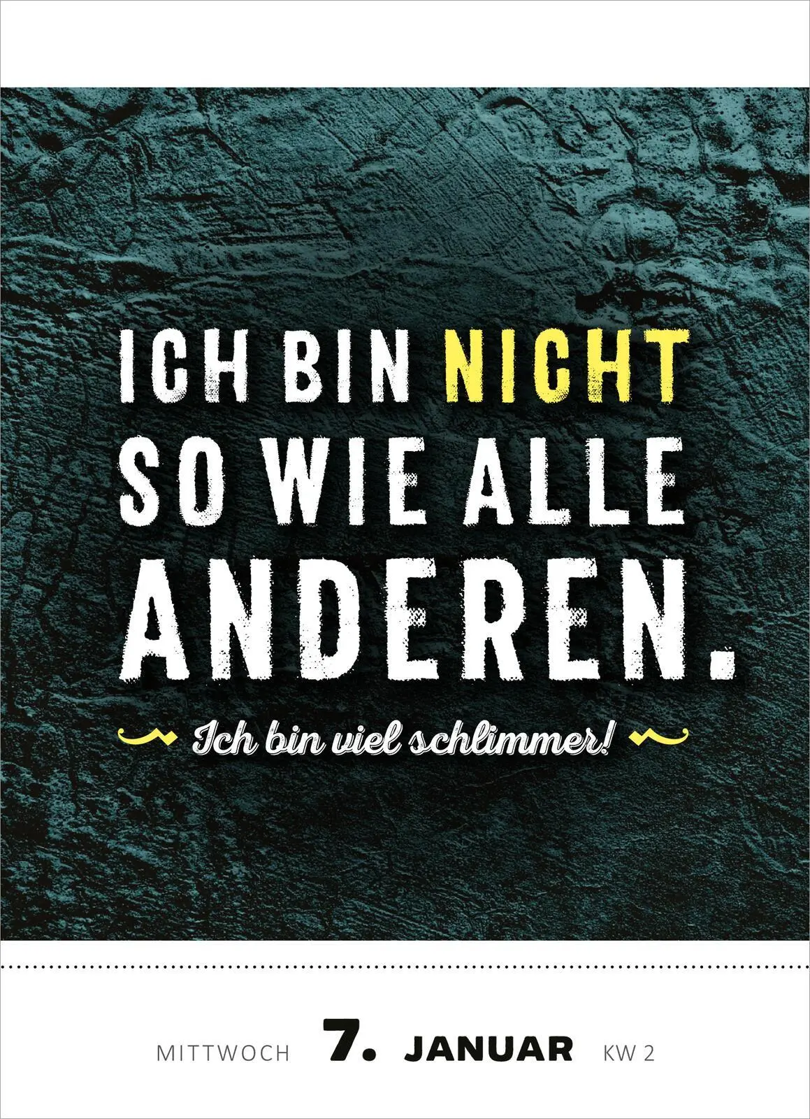 Bild: 4014489135425 | Abreißkalender Heute bin ich emotional so stabil wie eine...