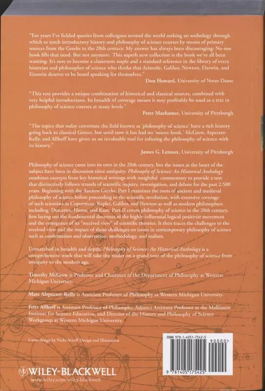 Rückseite: 9781405175425 | Philosophy of Science | An Historical Anthology | Allhoff (u. a.)