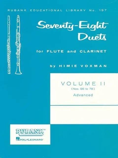 Rubank Publications 78 Duets For Flute And Clarinet
