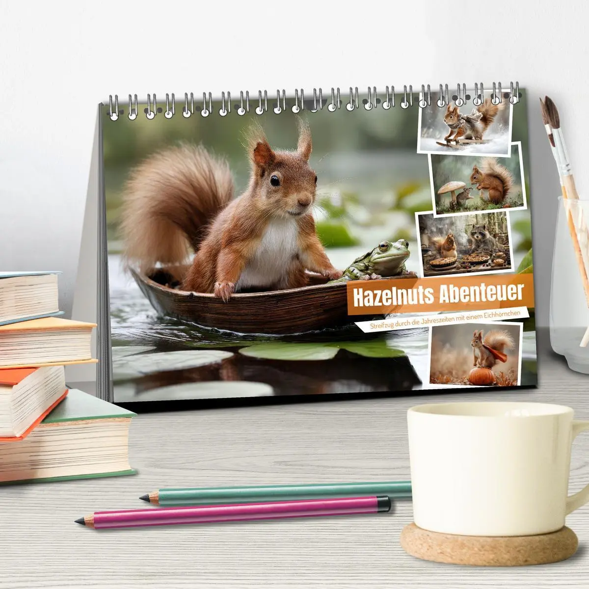 Bild: 9783516235425 | Hazelnuts Abenteuer (Tischkalender 2026 DIN A5 quer), CALVENDO...
