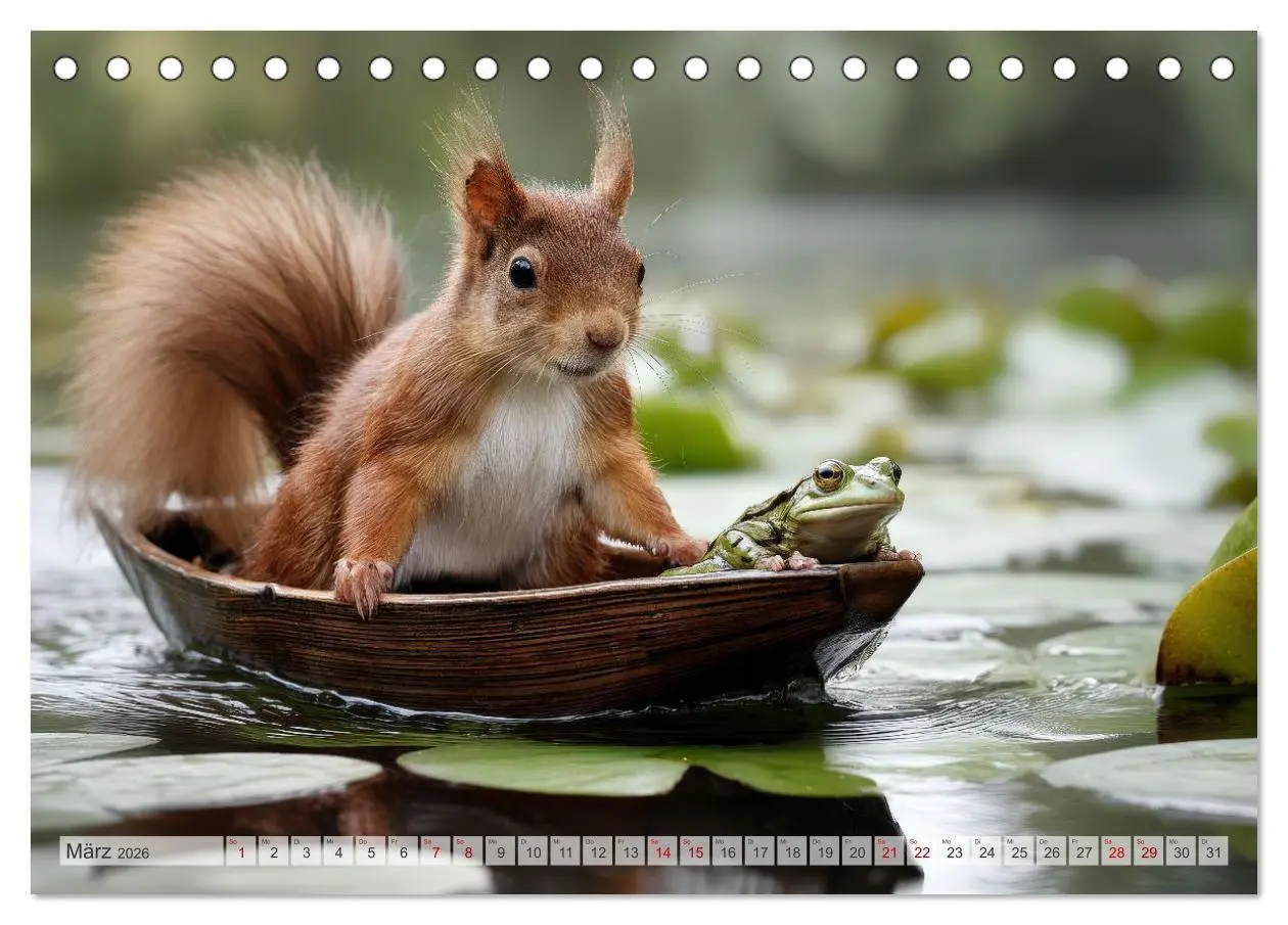 Bild: 9783516235425 | Hazelnuts Abenteuer (Tischkalender 2026 DIN A5 quer), CALVENDO...