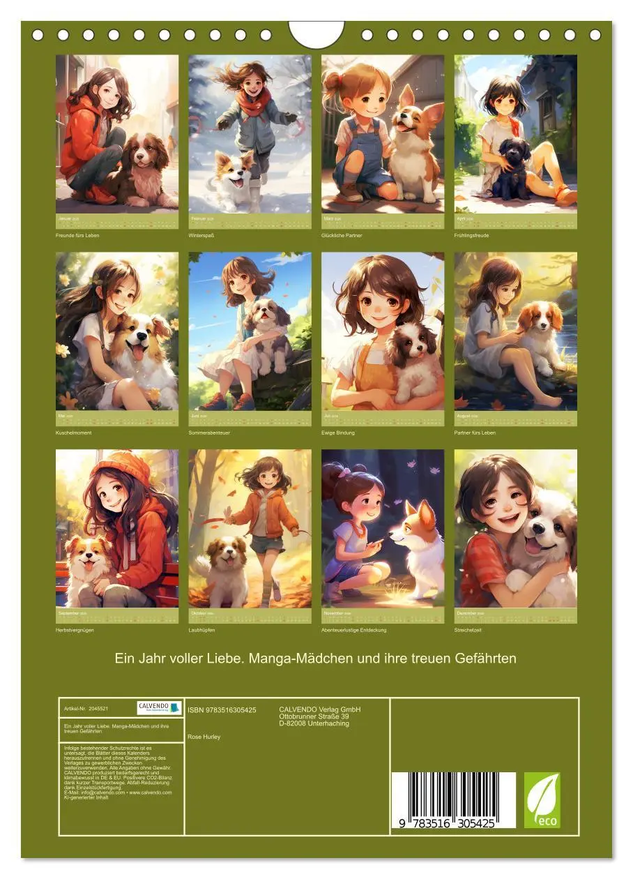 Bild: 9783516305425 | Ein Jahr voller Liebe. Manga-Mädchen und ihre treuen Gefährten...