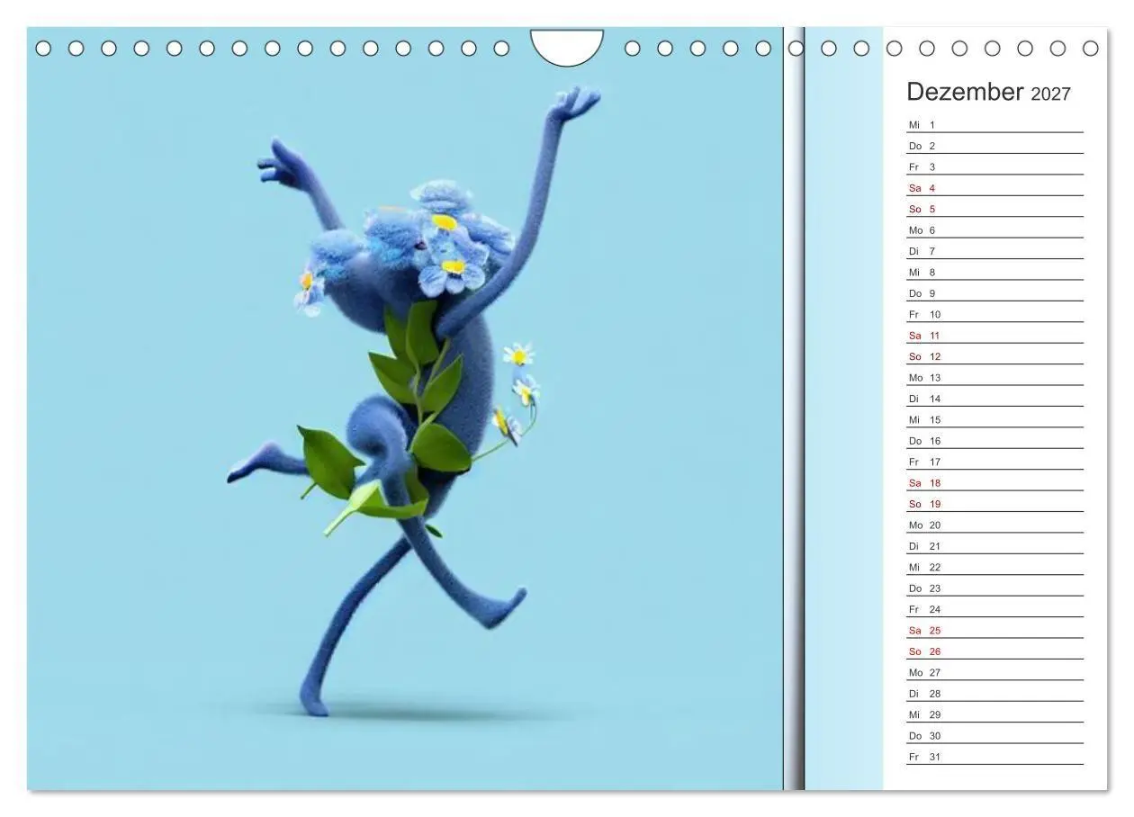 Bild: 9783569255425 | Crazy Blumen (Wandkalender 2027 DIN A4 quer), CALVENDO Monatskalender