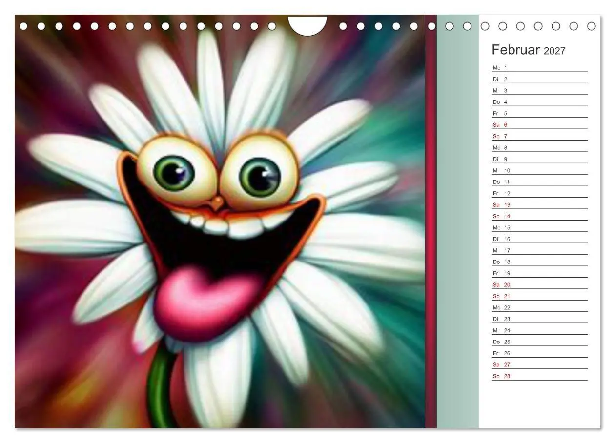 Bild: 9783569255425 | Crazy Blumen (Wandkalender 2027 DIN A4 quer), CALVENDO Monatskalender