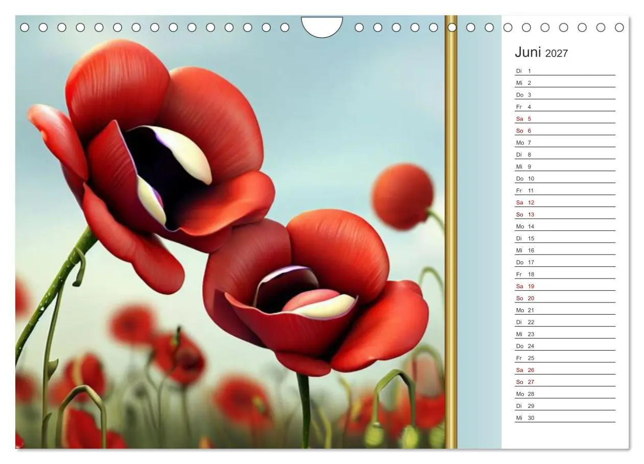 Bild: 9783569255425 | Crazy Blumen (Wandkalender 2027 DIN A4 quer), CALVENDO Monatskalender