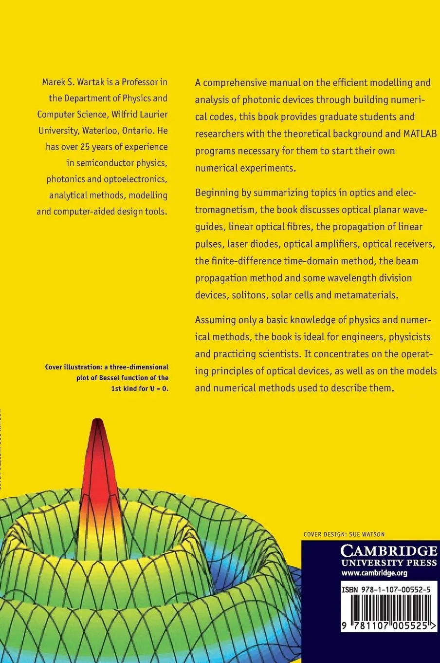Rückseite: 9781107005525 | Computational Photonics | An Introduction with MATLAB | Wartak | Buch