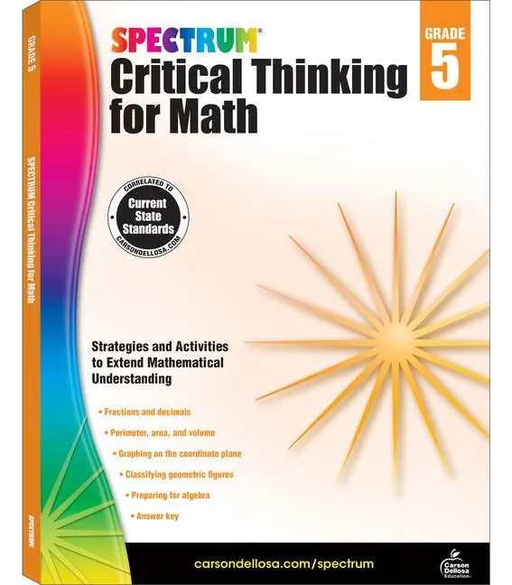 Cover: 9781483835525 | Spectrum Critical Thinking for Math, Grade 5 | Volume 47 | Spectrum