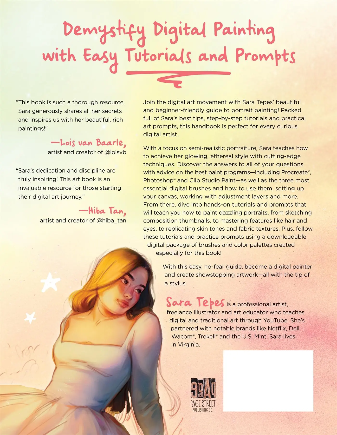 Rückseite: 9781645675525 | The Beginner's Guide to Digital Painting | Sara Tepes | Taschenbuch