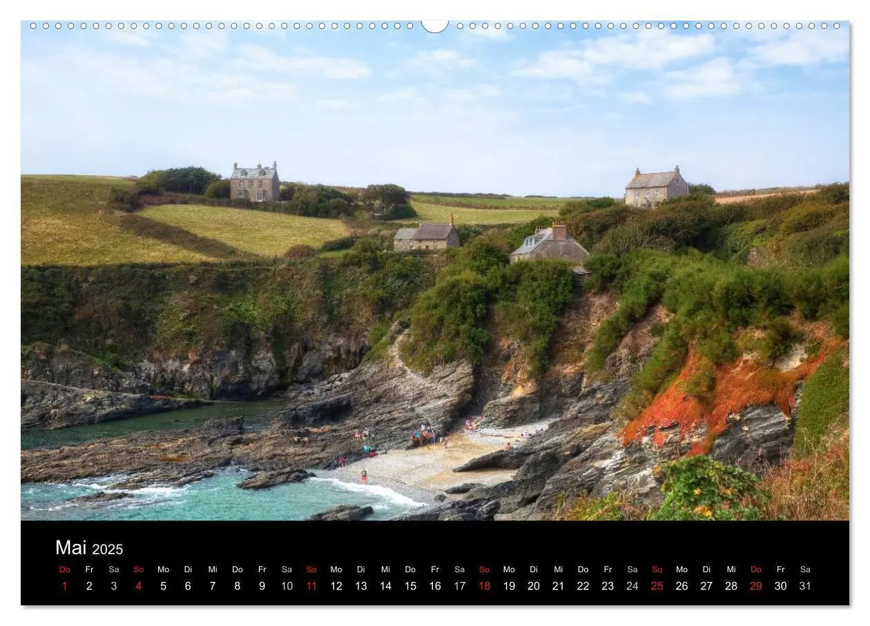 Bild: 9783435595525 | Cornwall (Wandkalender 2025 DIN A2 quer), CALVENDO Monatskalender