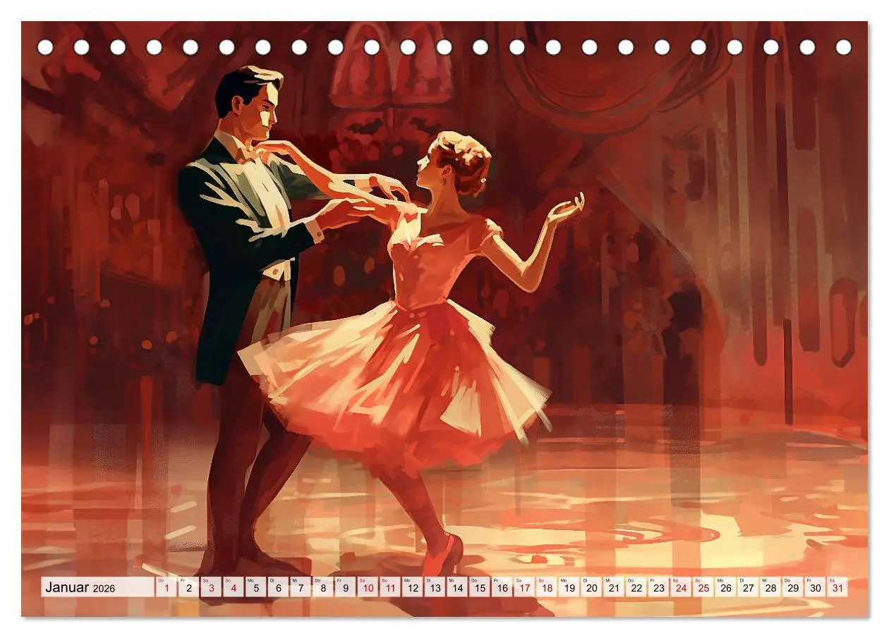 Bild: 9783457515525 | Tanz Leidenschaft in Bewegung (Tischkalender 2026 DIN A5 quer),...