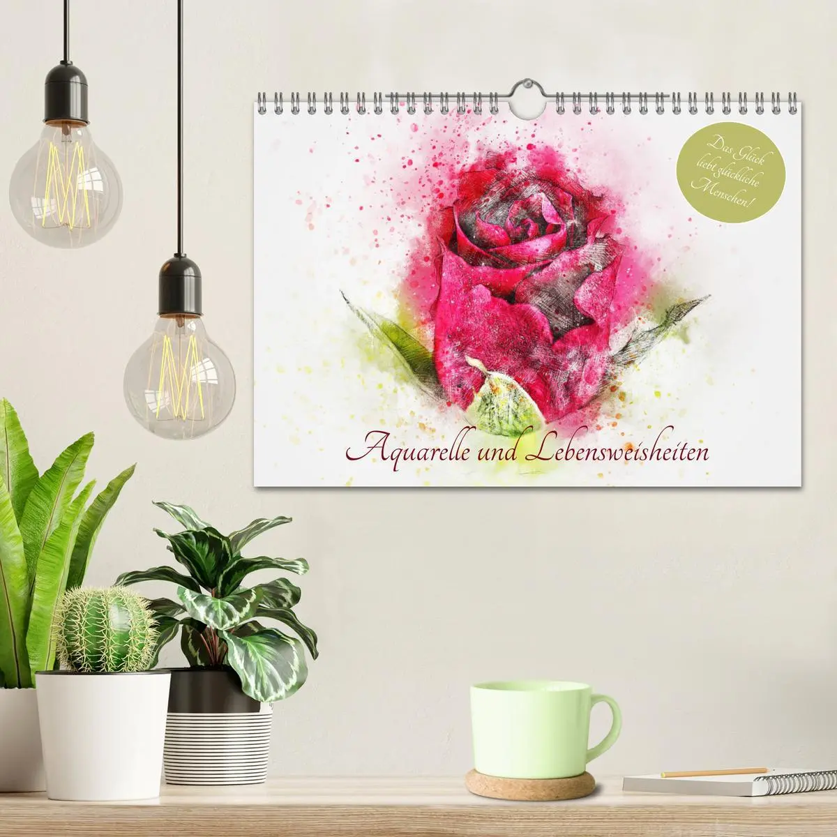 Bild: 9783457755525 | Aquarelle und Lebensweisheiten (Wandkalender 2026 DIN A4 quer),...