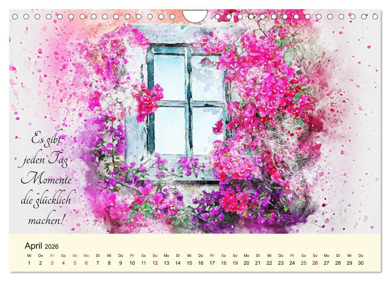 Bild: 9783457755525 | Aquarelle und Lebensweisheiten (Wandkalender 2026 DIN A4 quer),...