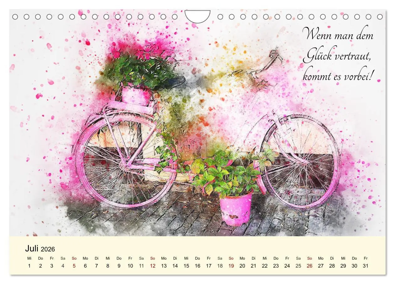 Bild: 9783457755525 | Aquarelle und Lebensweisheiten (Wandkalender 2026 DIN A4 quer),...