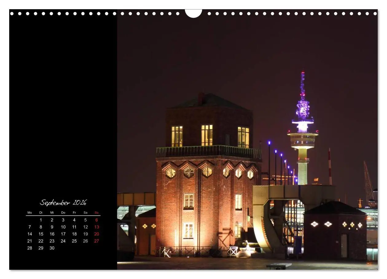 Bild: 9783516225525 | Bremerhaven Nights (Wandkalender 2026 DIN A3 quer), CALVENDO...