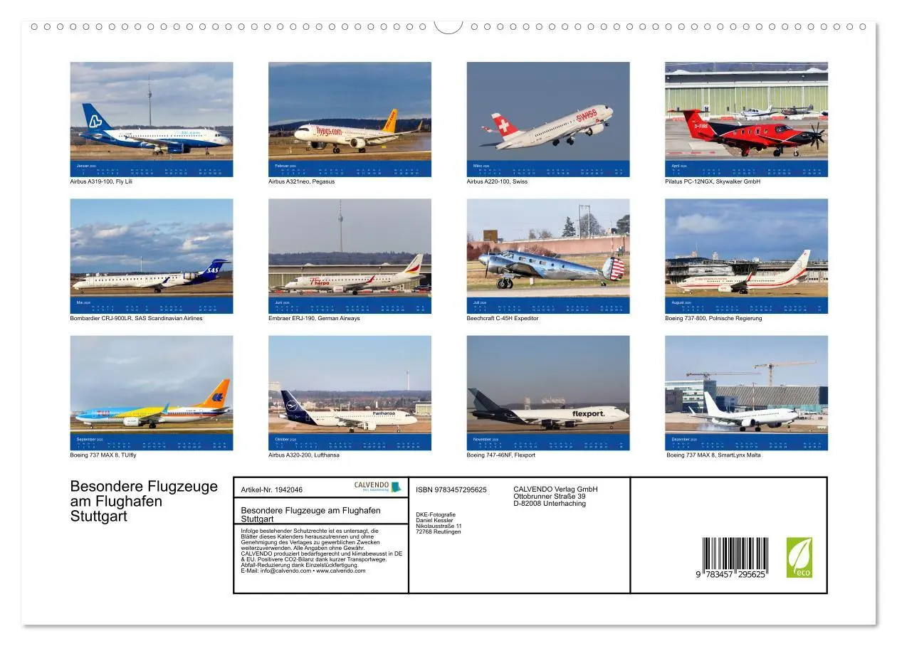 Bild: 9783457295625 | Besondere Flugzeuge am Flughafen Stuttgart (hochwertiger Premium...
