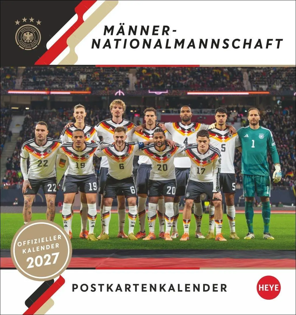 Cover: 9783756415625 | DFB Männer Postkartenkalender 2027 | Kalender | 13 S. | Deutsch | 2027