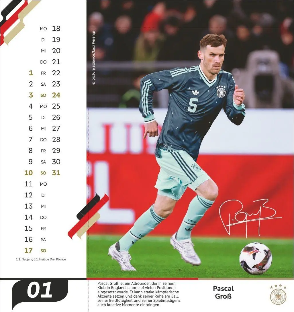 Bild: 9783756415625 | DFB Männer Postkartenkalender 2027 | Kalender | 13 S. | Deutsch | 2027